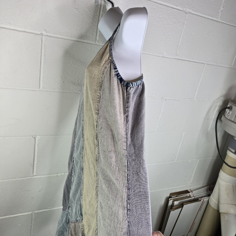 Vtg Sacred Threads Patchwork Hippie Boho Sundress - image 4